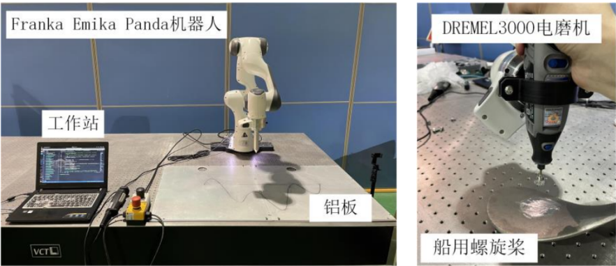 图 83 螺旋桨打磨实验平台